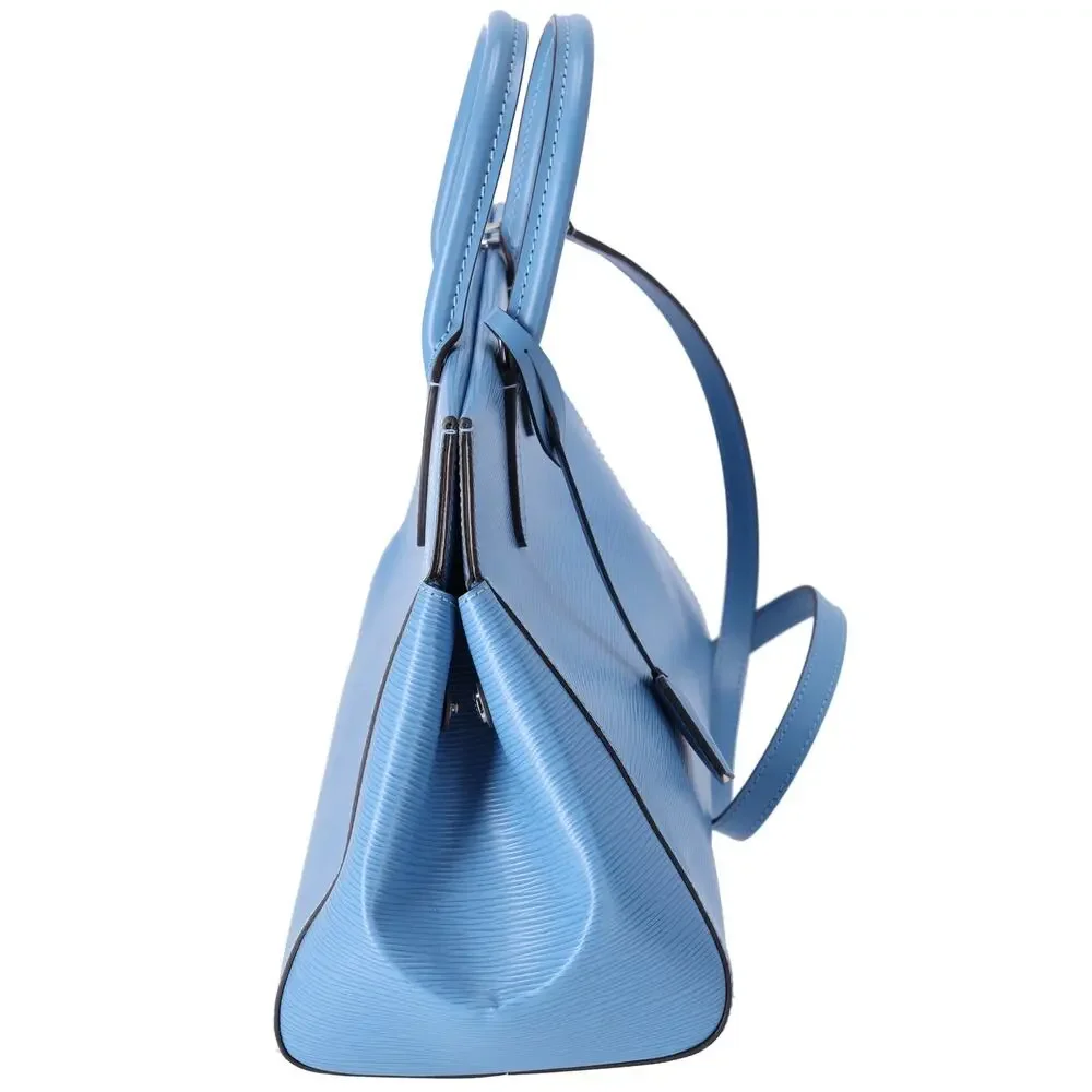 Louis Vuitton Marly MM Epi Handbag M94661 Bleuet Epi Leather Light Blue